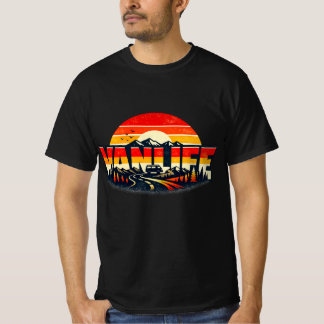 VANLIFE Sonnenuntergangs-Design, Camper Van Nomade T-Shirt