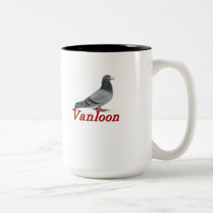 Vanloon laufende Tauben Zweifarbige Tasse