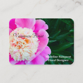 Vanmoure Hübsch Peony Elegante Beruflich Visitenkarte