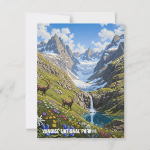 Vanoise Nationalpark Frankreich Reisen Postkarte