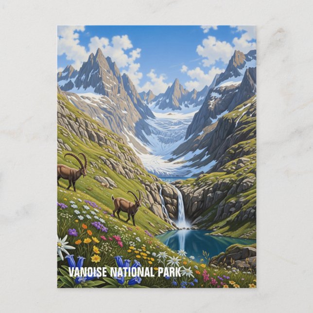Vanoise Nationalpark Frankreich Reisen Postkarte (Vorderseite)