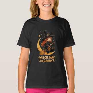 VANOSTÈ Hexenweg zur süßen Zauberin Grafik T-Shirt