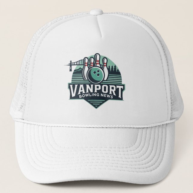 Vanport Bowling News Trucker Hat Northwest Design Truckerkappe (Vorderseite)