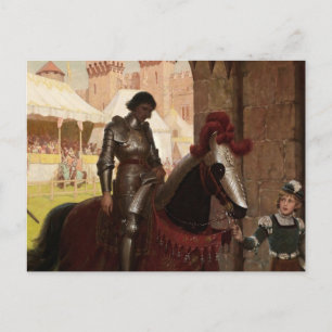 "Vanquished" von Edmund Blair Leighton Postkarte