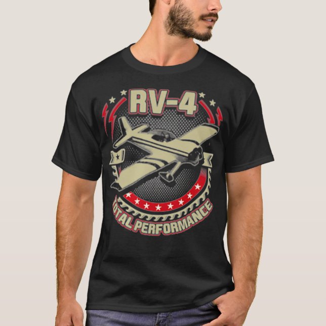Vans Aircraft RV 4 Aircraft Brustbild T-Shirt (Vorderseite)