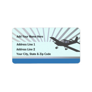 Vans RV-10 Adressaufkleber