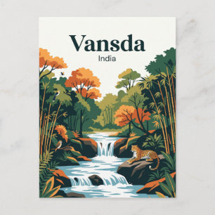 Vansda-Nationalpark Indien Postkarte