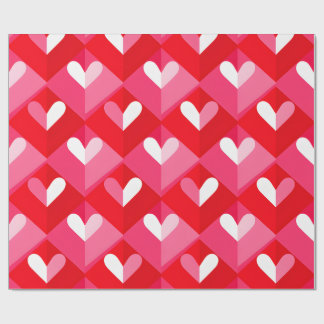 Vantage Rot und Weiß Valentinstag-Geschenkpapier Geschenkpapier