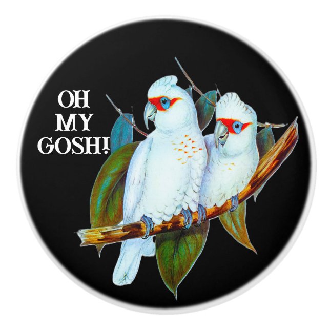Vantage White Birds OMG Angebot Keramikknauf (Vorderseite)