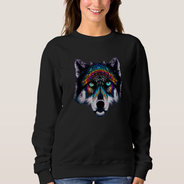 VanTahir Mystic Wolf Sweatshirt (Vorderseite)