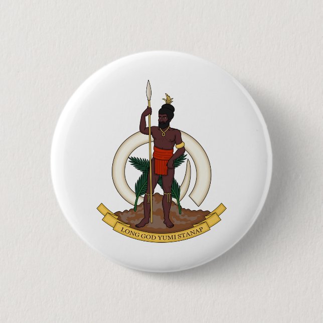 Vanuatu-Emblem Button (Vorderseite)