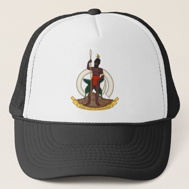 Vanuatu-Emblem Truckerkappe (Vorderseite)