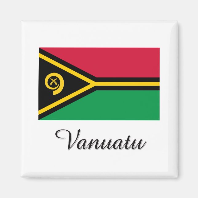 Vanuatu Flag Design Magnet (Vorne)