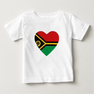 Vanuatu Flag Herz T - Shirt