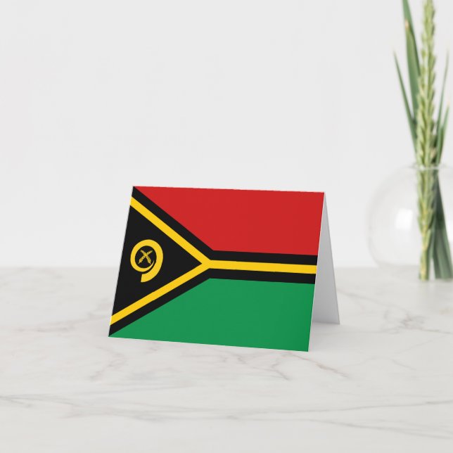 Vanuatu Flag Notecard Karte (Vorderseite)