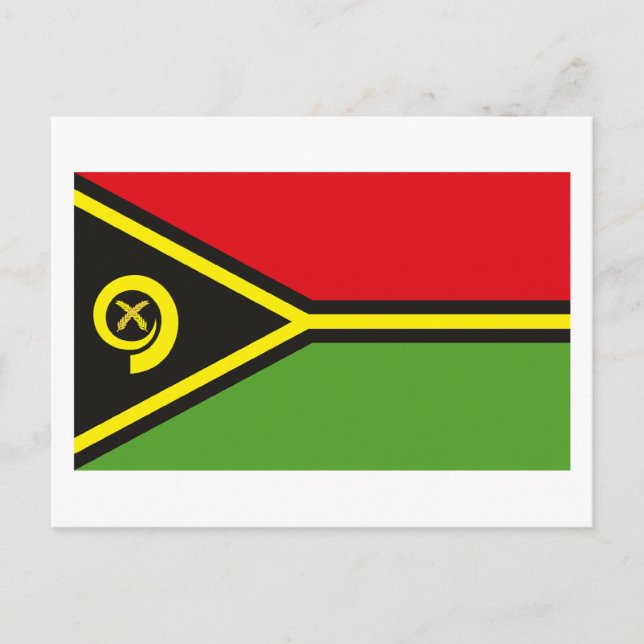 Vanuatu Flag Postkarte (Vorderseite)