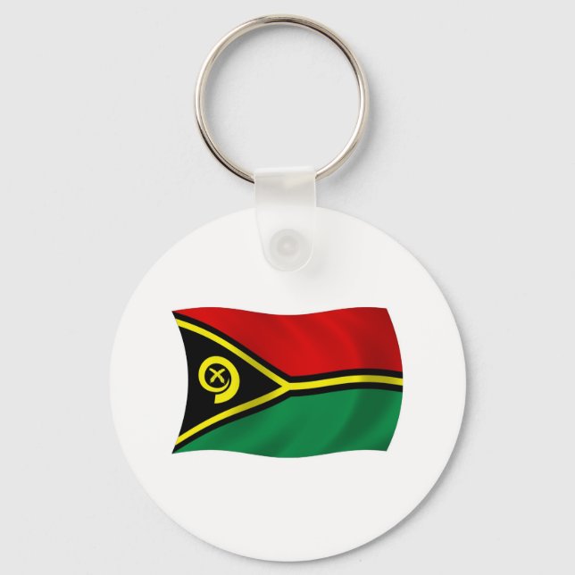 Vanuatu Flag Schlüsselanhänger (Vorderseite)