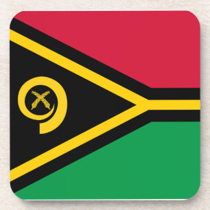 Vanuatu-Flagge Getränkeuntersetzer