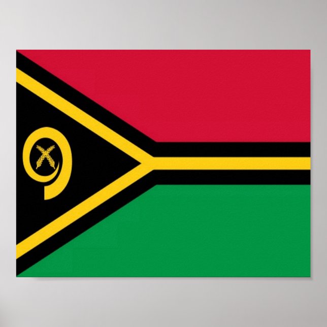 Vanuatu - Flagge - Poster (Vorne)