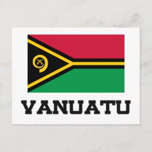 Vanuatu-Flagge Postkarte
