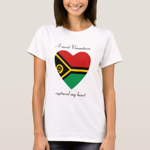 Vanuatu-Flagge Sweetheart-T - Shirt