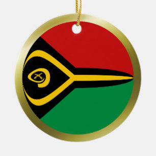 Vanuatu-Flaggen-Ornament Keramik Ornament