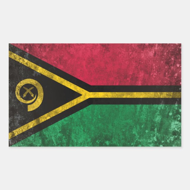 Vanuatu Rechteckiger Aufkleber (Vorderseite)