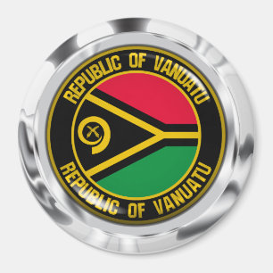 Vanuatu RundEmblem Magnet