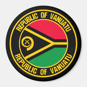 Vanuatu RundEmblem Magnet