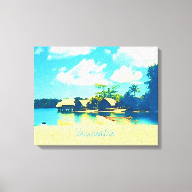 Vanuatu tropische Inselparadies Leinwanddruck (Vorderseite)