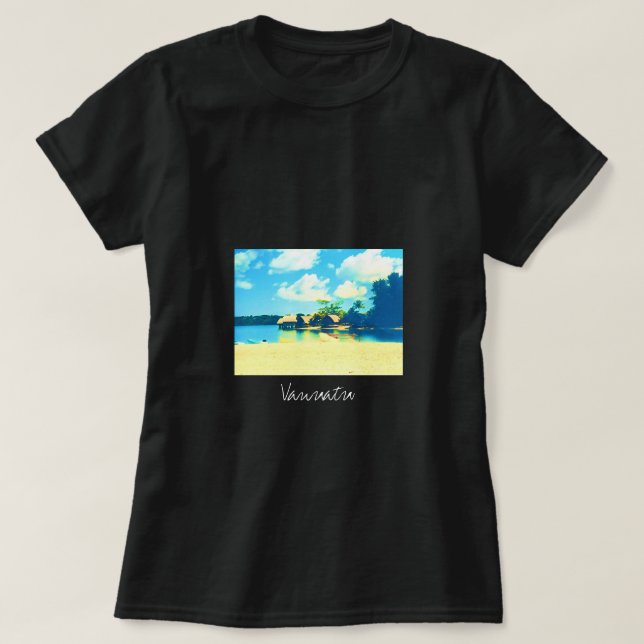 Vanuatu tropische Inselparadies T-Shirt (Design vorne)