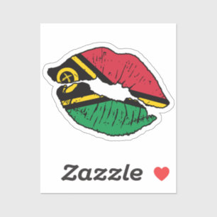 Vanuatu Vanuatuan Lipstick-Liebe Aufkleber
