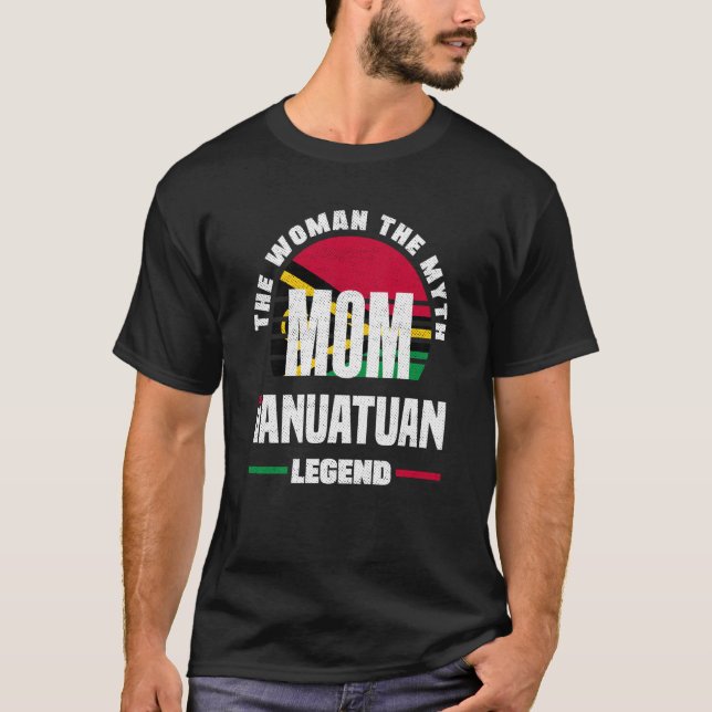 Vanuatu Vanuatuan Vanuatu Flag Mütter Tag T-Shirt (Vorderseite)