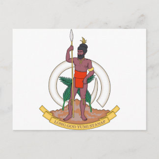 Vanuatu-Wappen Postkarte