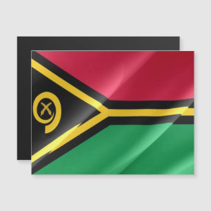 Vanuatu - Waving Flag - Magnetkarte