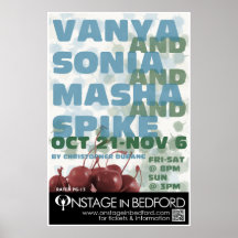 VANYA UND SONIA UND MASHA- UND SPIKER-Poster