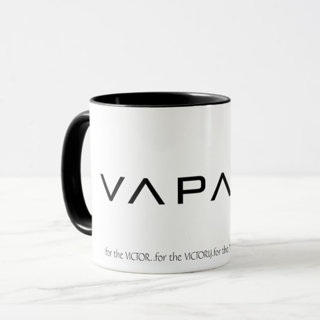 Vaparo Kaffee Tasse (Vorderseite Links)