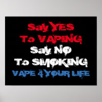 Vape auf hochwertigem Poster