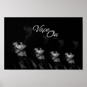 Vape auf Mann-durchbrennenrauch-Plakat Poster