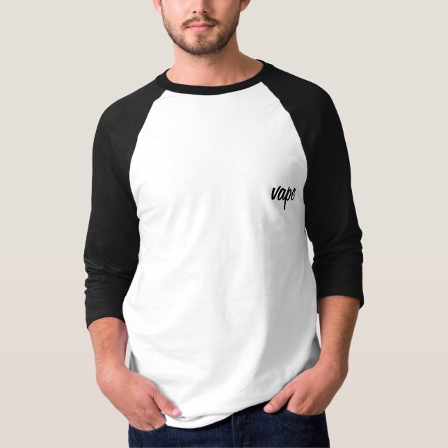 Vape Baseball-T-Shirt T-Shirt (Vorderseite)