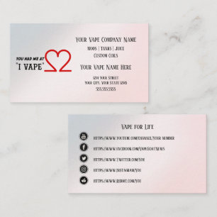 VAPE I VAPE Business Social Media Visitenkarte