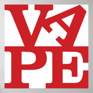 Vape Letters Print Poster