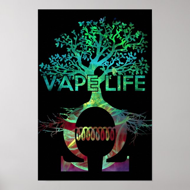 Vape Life Poster Black BG (Vorne)