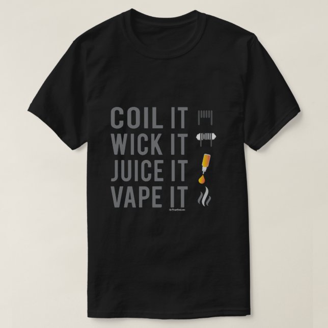 VAPE-Shirt | Coil Wick Juice Vape | VapeGoat™ T-Shirt (Design vorne)