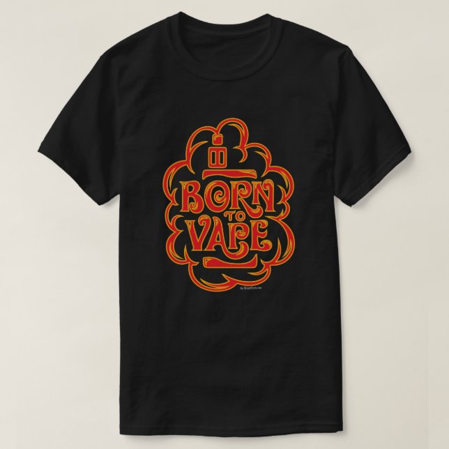 VAPE-Shirt | Geboren zu Vape Red DARK VapeGoat™ T-Shirt (Design vorne)