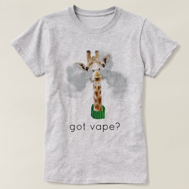 VAPE-Shirt | Got Vape Giraffe | VapeGoat™ T-Shirt (Design vorne)