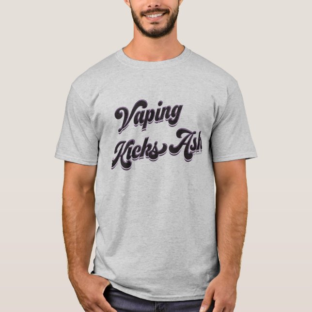 VAPE-Shirt | Vaping Kicks Ash VapeGoat™ T-Shirt (Vorderseite)
