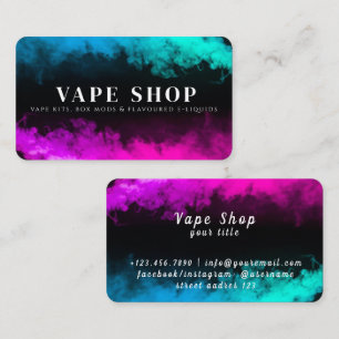 Vape Shop Business Card Visitenkarte