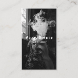 Vape Shop Smoke Black Business Card Visitenkarte