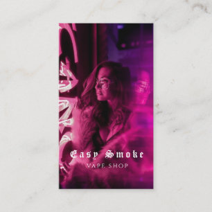 Vape Shop Smoke Black Business Card Visitenkarte